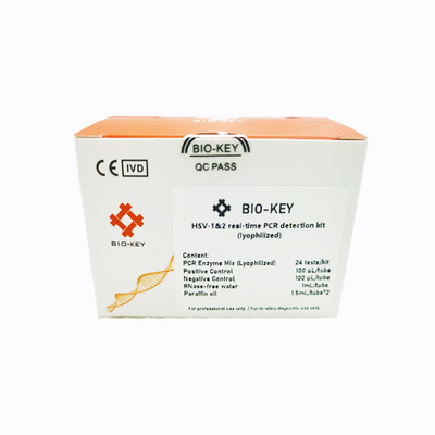 CE HSV-1/2 Real Time PCR Saptama Kiti Liyofilize 24 test/Kit