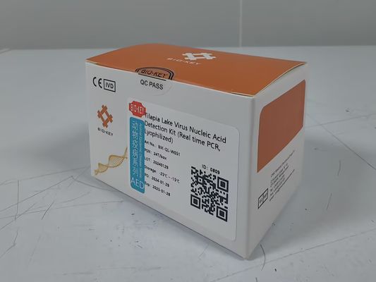 Tilapia Gölü Balık Virüsü Nükleik Asit tespit kiti Gerçek Zamanlı PCR Liyofilize