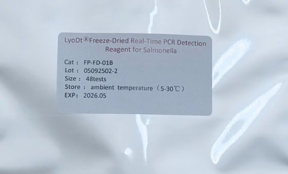 Gıda Güvenliği İzlemesinde Salmonella tespiti için Dondurma Kurutulmuş Gerçek Zamanlı PCR Teknolojisi Üzerine Gıda Güvenliği Hızlı Test Kütesi