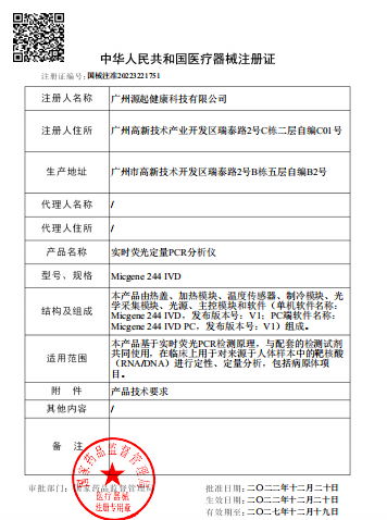Çin Guangzhou BioKey Healthy Technology Co.Ltd Sertifikalar